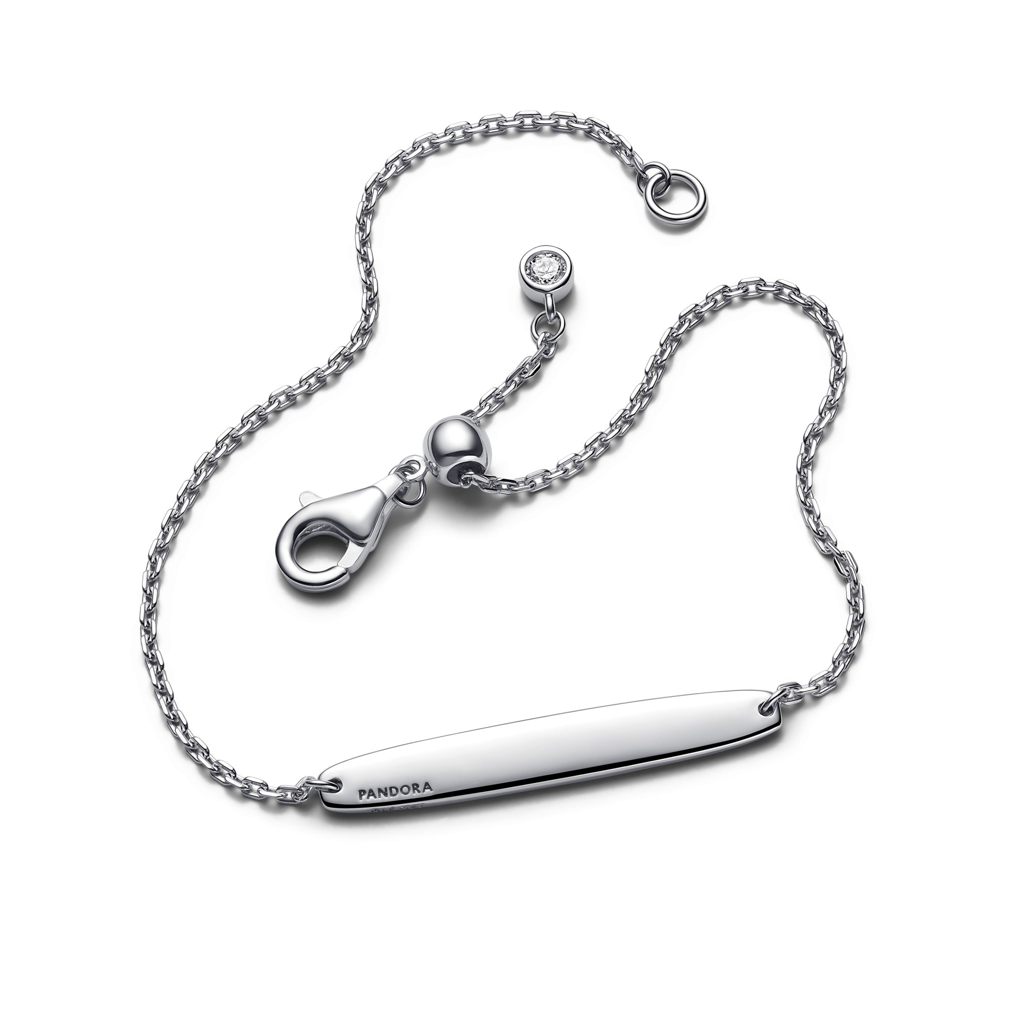 Pandora Stab Kettenarmband - Sterling Silber - Zirkonia – Ansicht 2