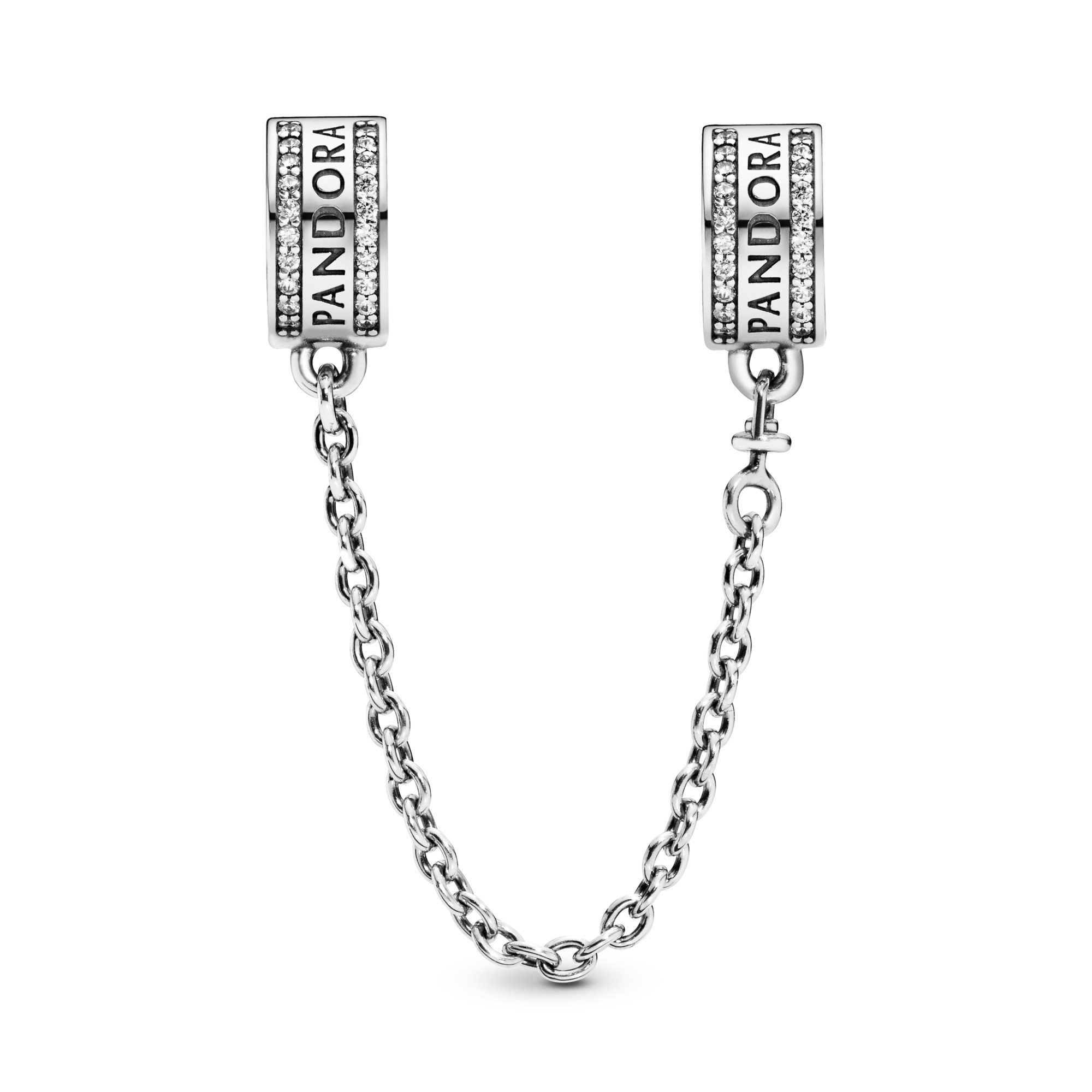 PANDORA Logo - Silber Sicherheitskettchen Zirkonia – Ansicht 2