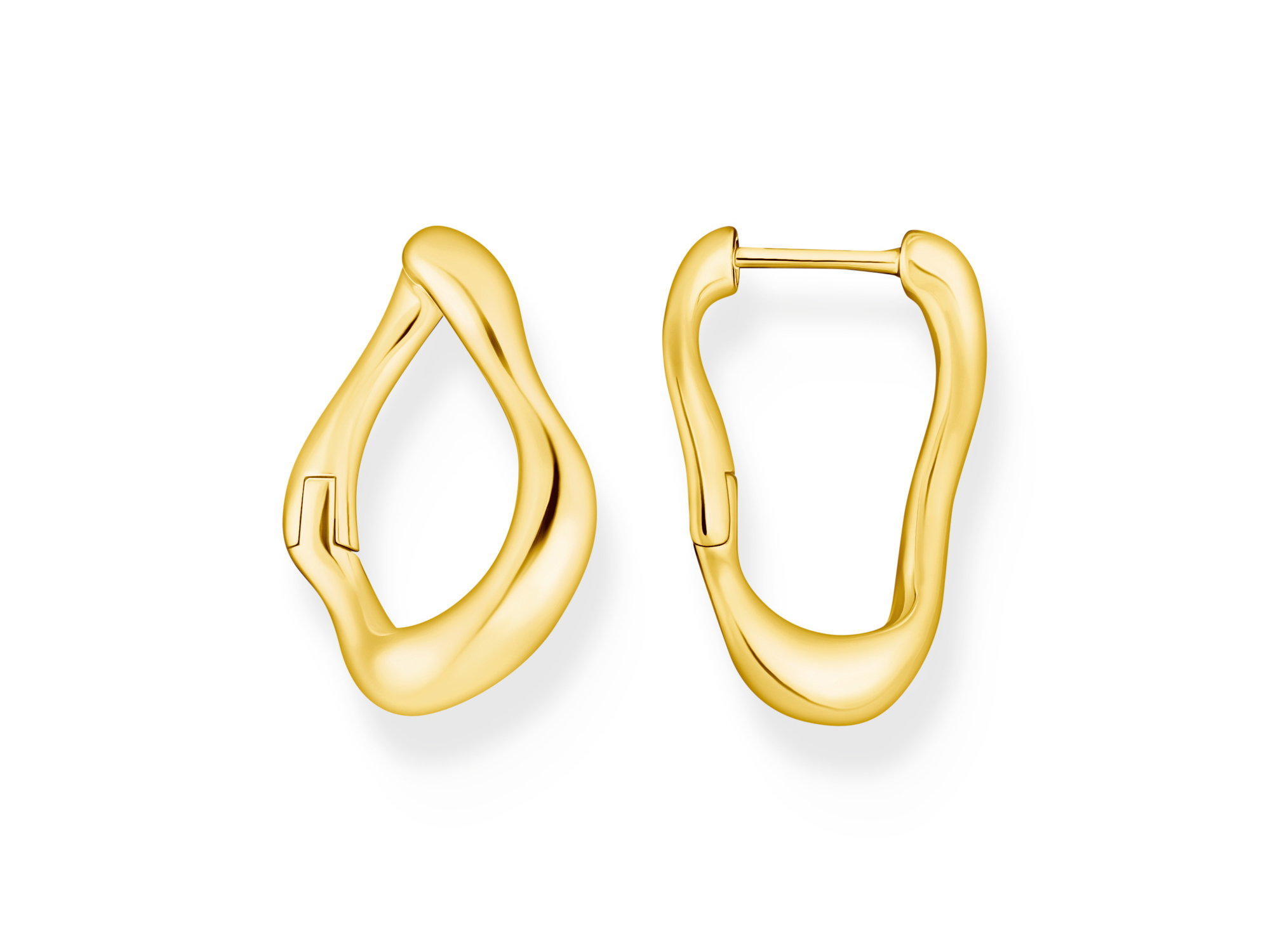 Thomas Sabo Creolen CR754-413-39 - Silber vergoldet - Bold Elegance Thomas Sabo Creolen CR754-413-39 aus Silber vergoldet im Bold Elegance Design, ausgefallene Form mit geschwungenen Linien, glänzende Oberfläche, elegante und moderne Optik.
