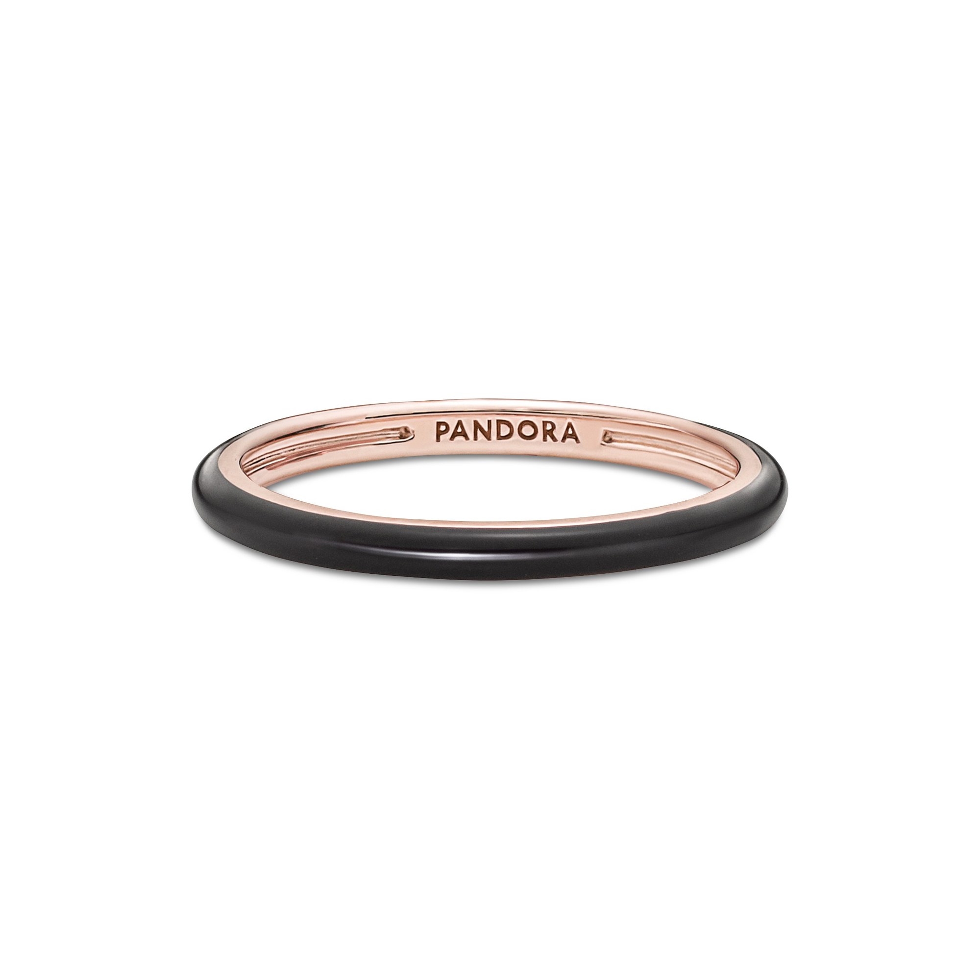 Pandora ME schwarzer Emaille-Ring - Roségold vergoldet - Emaille - Schwarz Ansicht 2 – Ansicht 2
