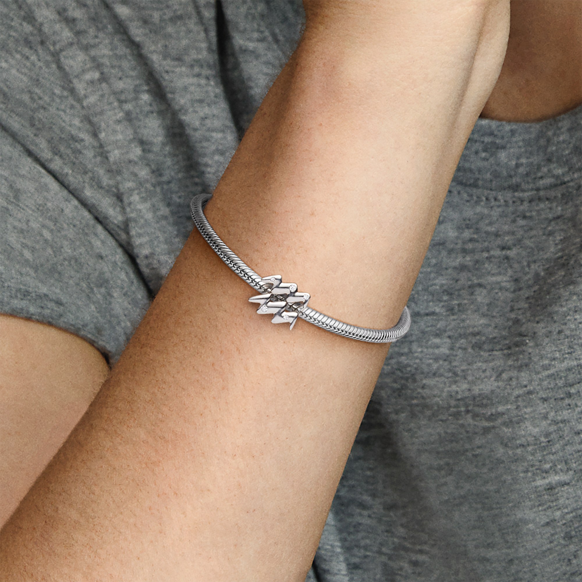 Pandora Sternzeichen - Aquarius - Wassermann Sterling Silber Charm + Zirkonia – Ansicht 3