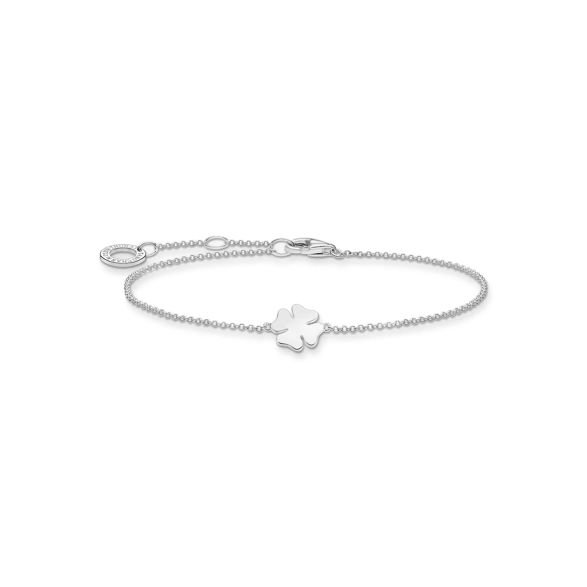Thomas Sabo Charming Collection - Kleeblatt - Armband - 16-17,5-19 cm - Silber