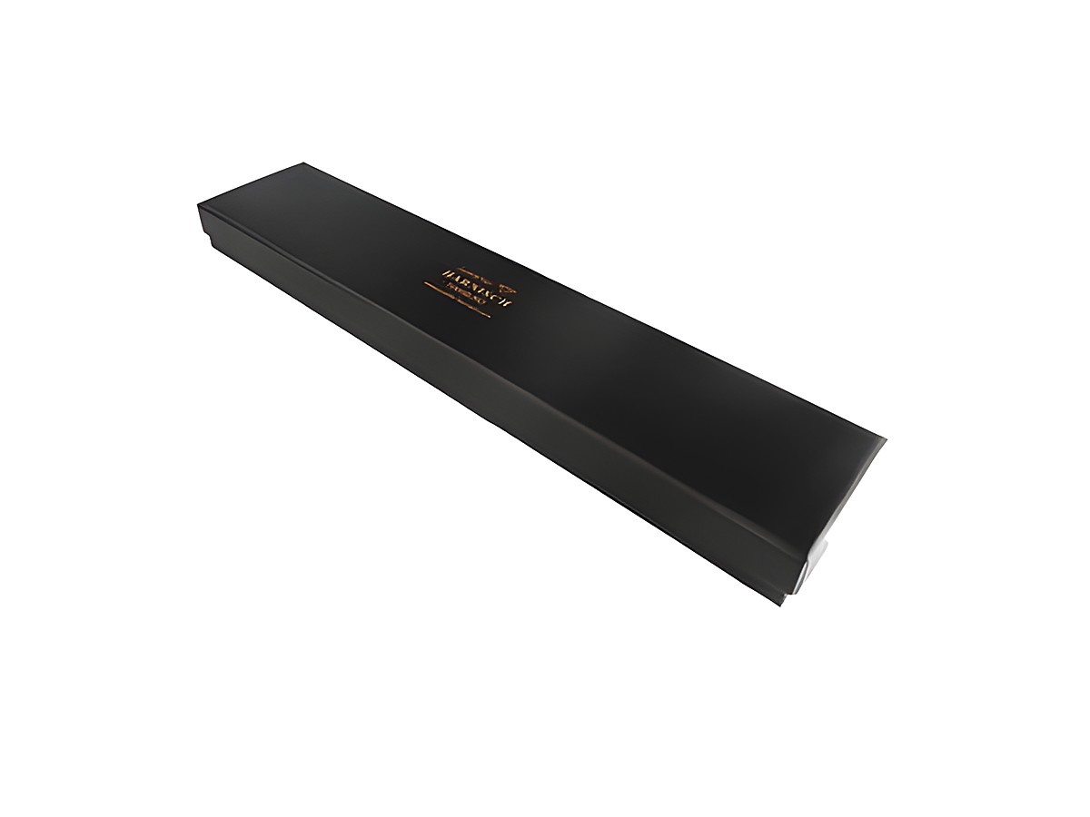 Geschenkschachtel viereckig schwarz 260 x 55 x 24 mm, Hersteller Juwelier Harnisch, Geschenkbox elegant für Schmuck und Accessoires. Ideal für besondere Anlässe. – Ansicht 2