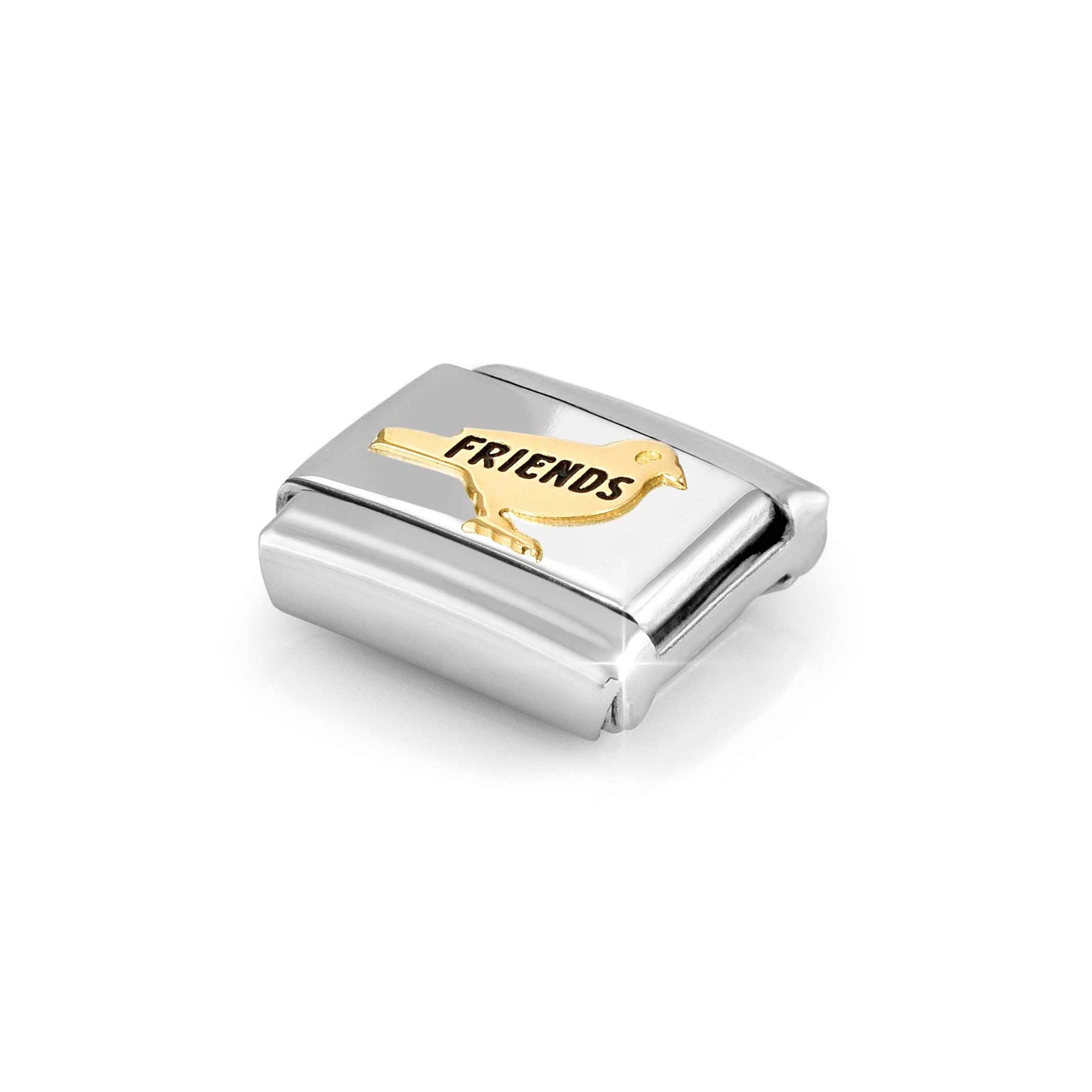 Nomination Composable Classic Charm Vogel Friends - Edelstahl, Gold 750 Gelbgold, Emaille – Ansicht 5