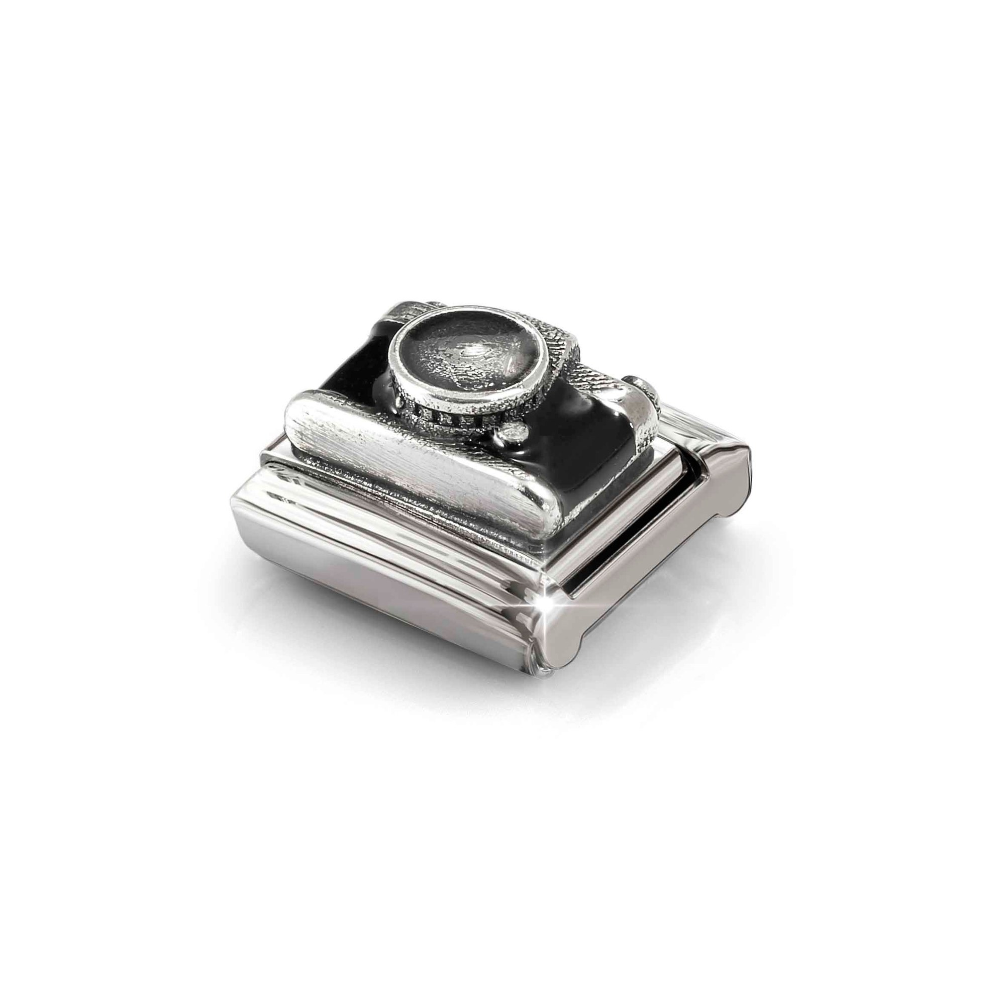 Nomination Composable Classic Charm Fotoapparat schwarz - Edelstahl, Silber 925, Emaille – Ansicht 5