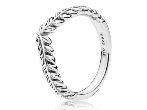 Silberring von Pandora mit Blätterdesign, Modellnummer 197681-58, Größe 58/18,5, aus hochwertigem 925er Silber gefertigt.