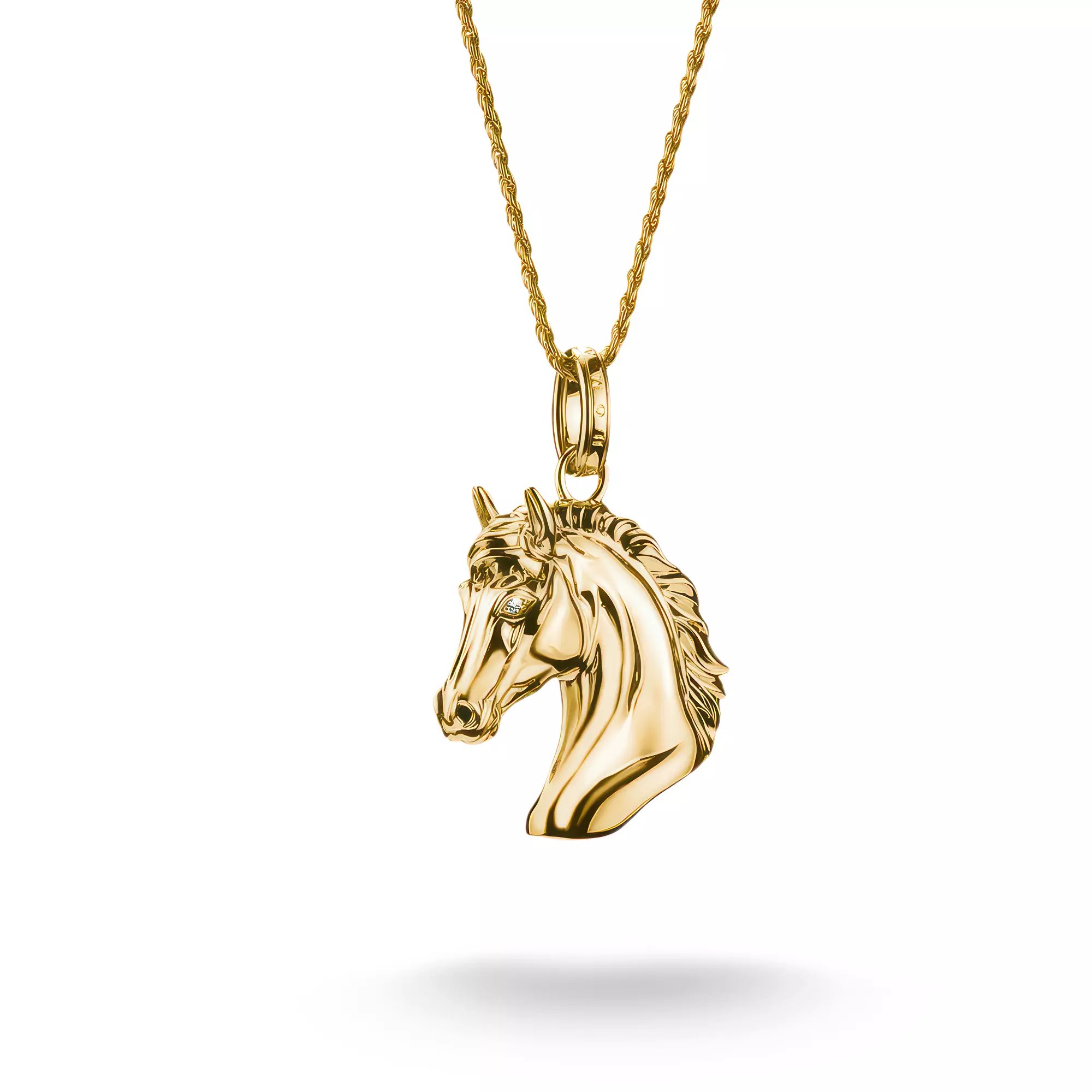Thomas Sabo ELYNDRA Kette 50 cm - 750/- Gold auf Silber & Zirkonia - Gelbgoldfarben – Ansicht 2