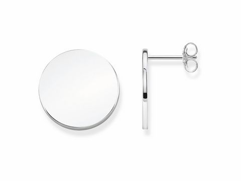 Ohrstecker von Thomas Sabo in kreisförmigem Design aus hochwertigem Silber, schlicht und elegant, ideal für jeden Anlass, Modell H1998-001-21.