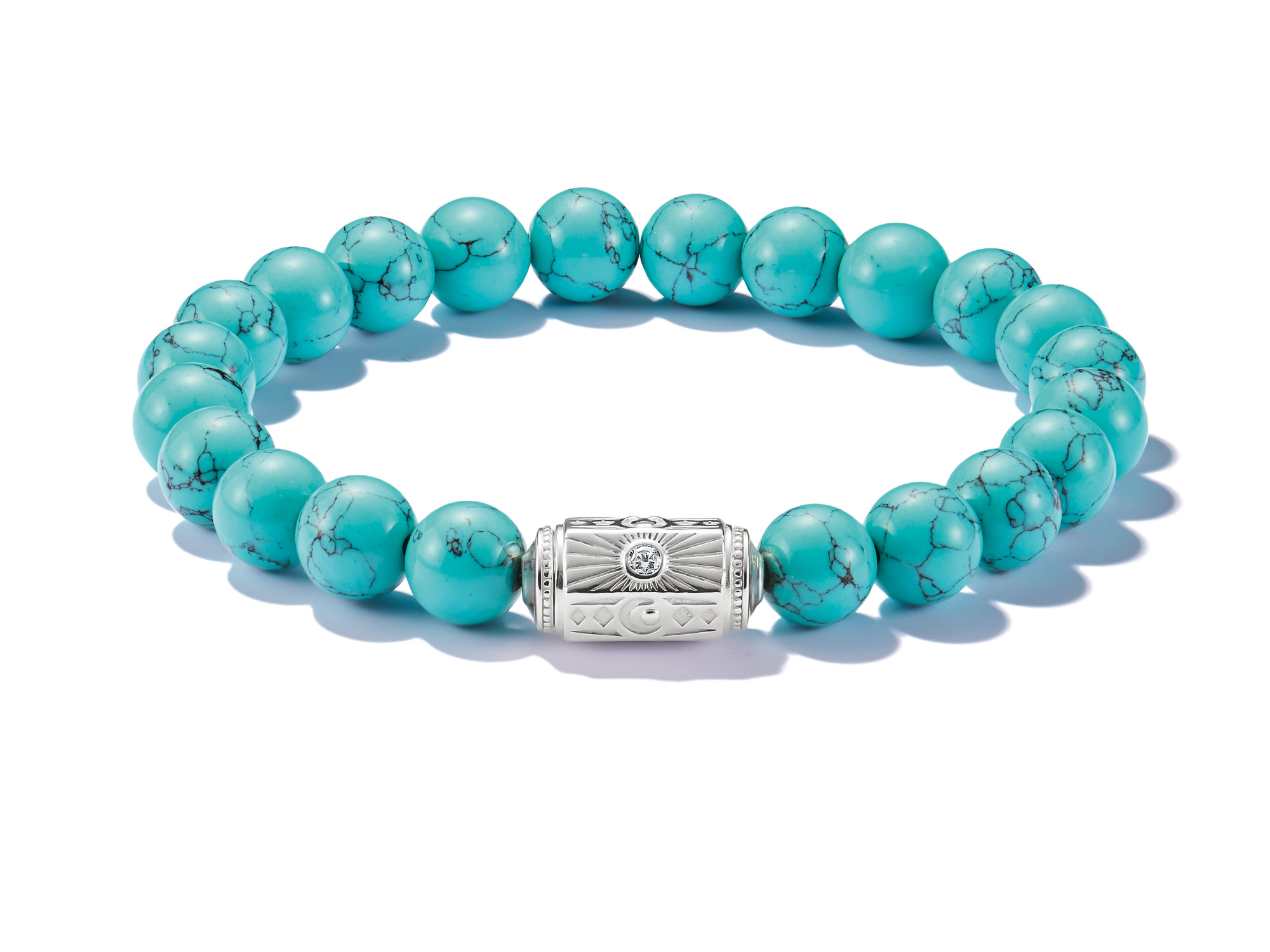 Thomas Sabo A2212-405-17-L19 ELYNDRA Armband 19 cm - Sterling Silber & imit. Türkis & Zirkonia - Türkis