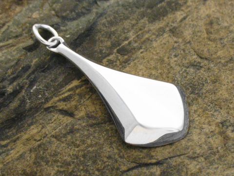 Silber Anhänger Design teilmattiert aus echt Silber vom Hersteller Juwelier Harnisch mit besonders elegantem Design, ideal für individuelle Schmuckstücke.