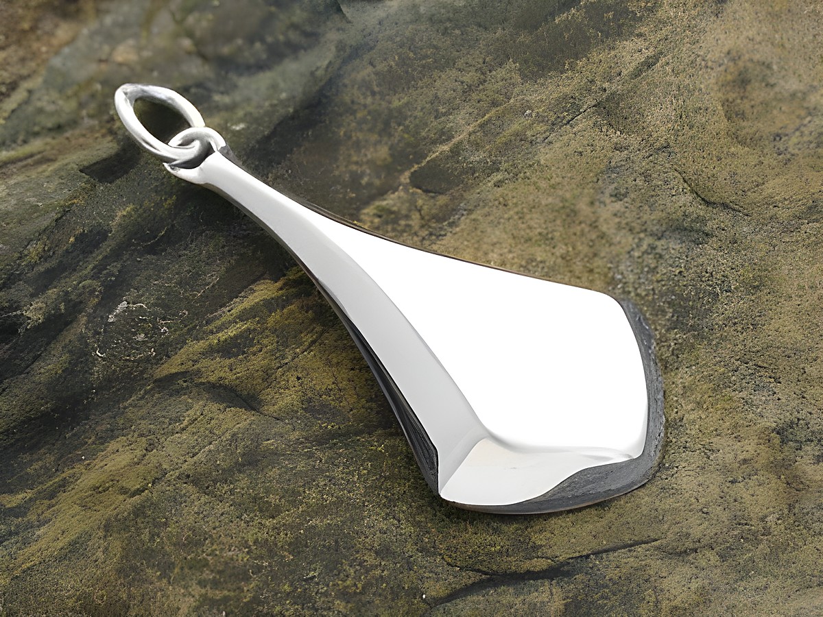 Silber Anhänger Design teilmattiert aus echt Silber vom Hersteller Juwelier Harnisch mit besonders elegantem Design, ideal für individuelle Schmuckstücke.