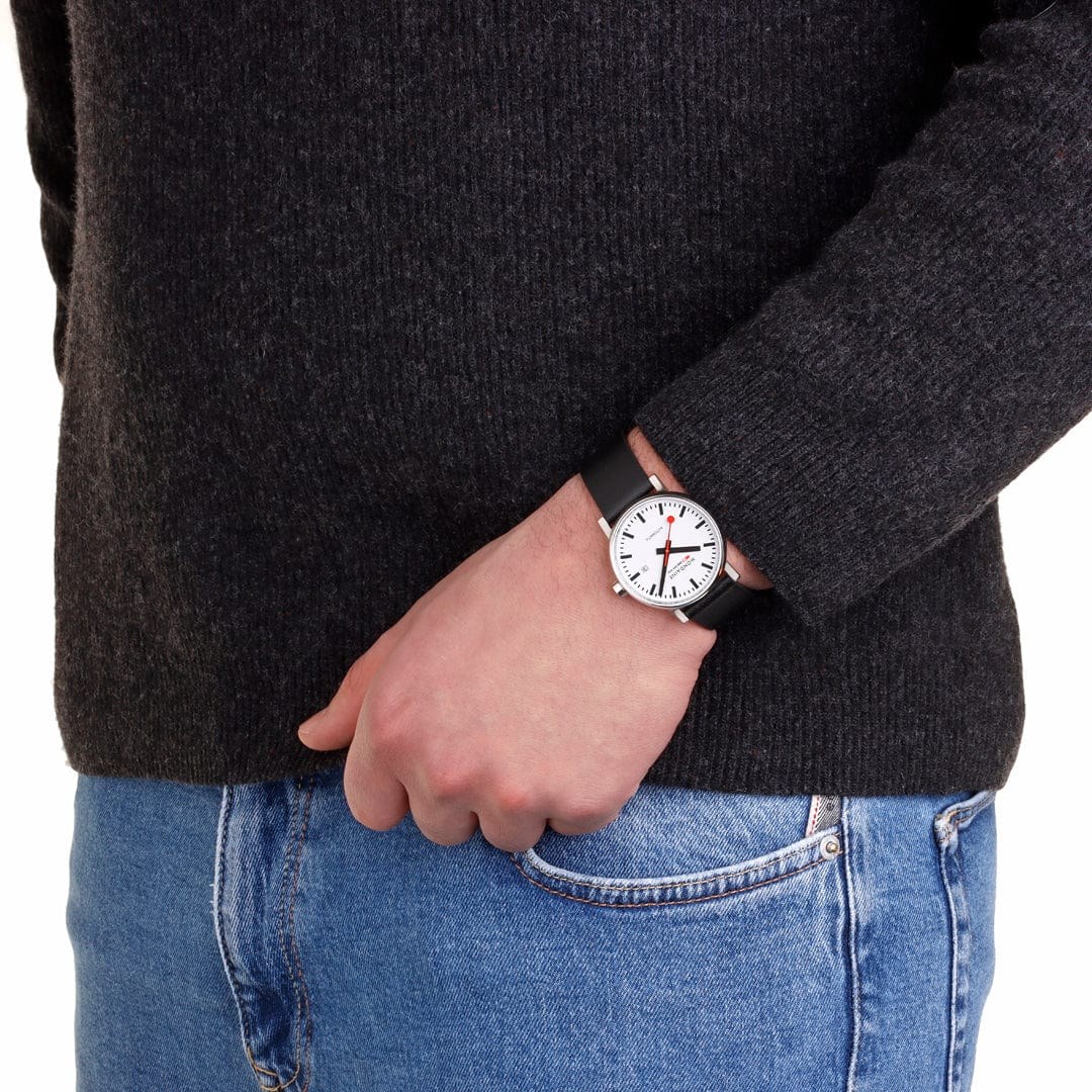 Mondaine Uhr MSE.40610.LBV evo2 - Edelstahl poliert - 40 mm – Ansicht 3