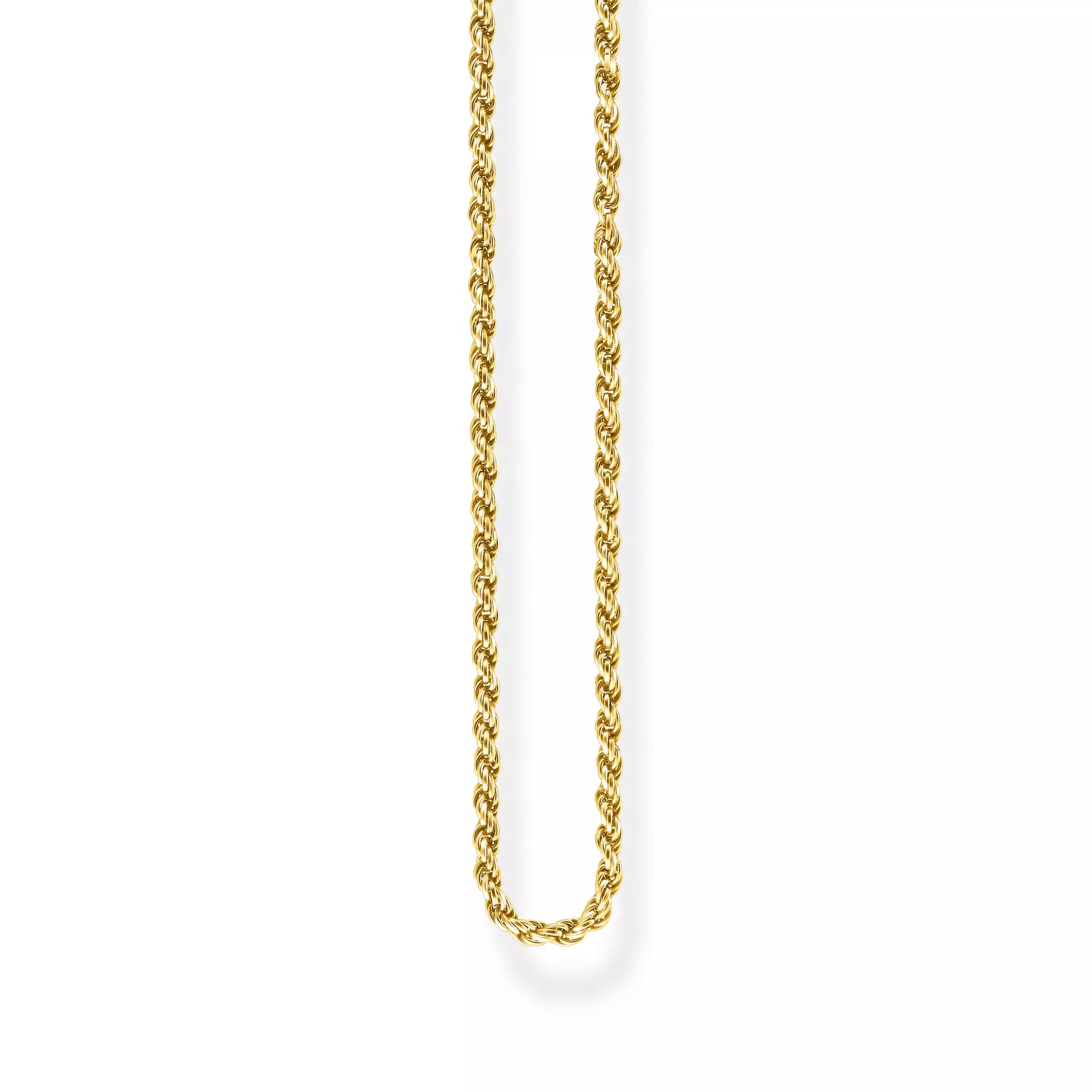Thomas Sabo Kordelkette - 50 cm - Silber vergoldet Gelbgold