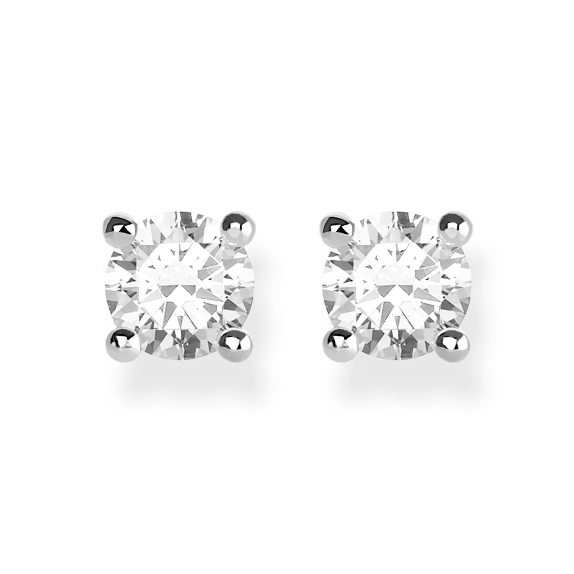 Thomas Sabo Ohrstecker weißer Stein – Silber – Zirkonia – 5 mm hoch