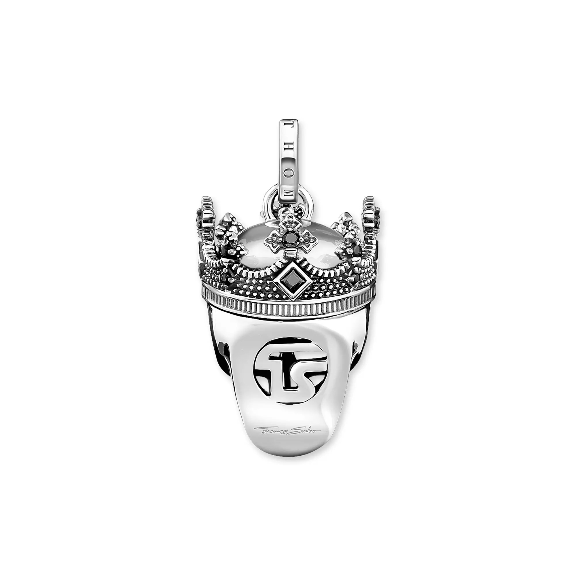 Thomas Sabo Anhänger - Totenkopf - Sterling Silber - Zirkonia - schwarz – Ansicht 4