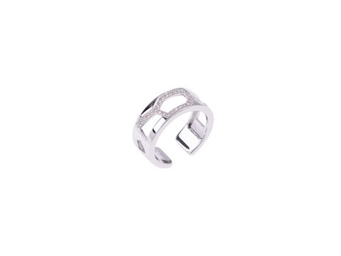 Silberner Ring von Les Georgettes mit elegantem Design, Größe 54-56, 8 mm breit, aus der Kollektion Les Précieuses, in einem modernen und zeitlosen Stil.