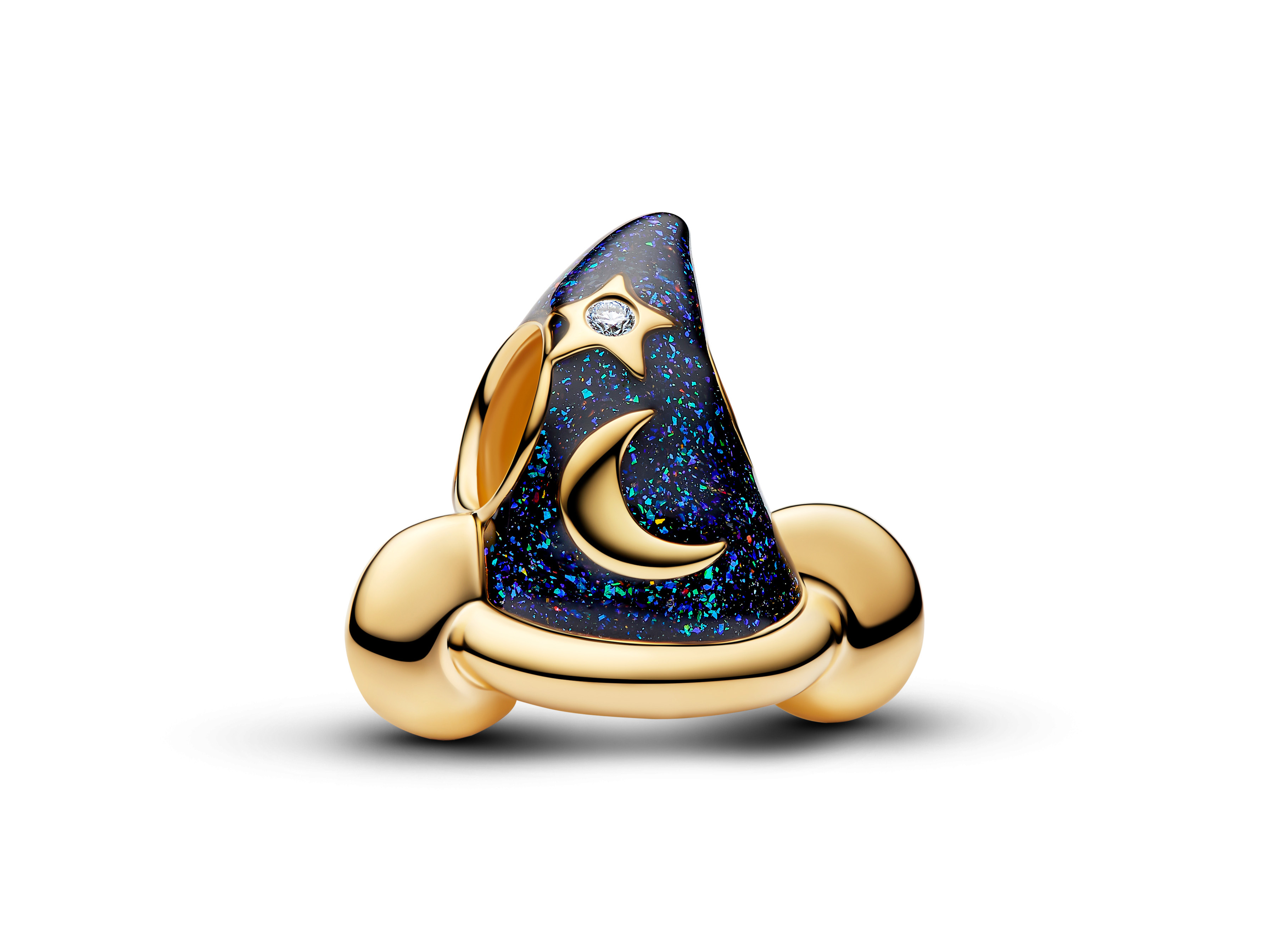 Pandora 764207C01 - Disney Micky Maus Zauberhut Charm - Vergoldung - Emaille + Lab-Grown Diamant