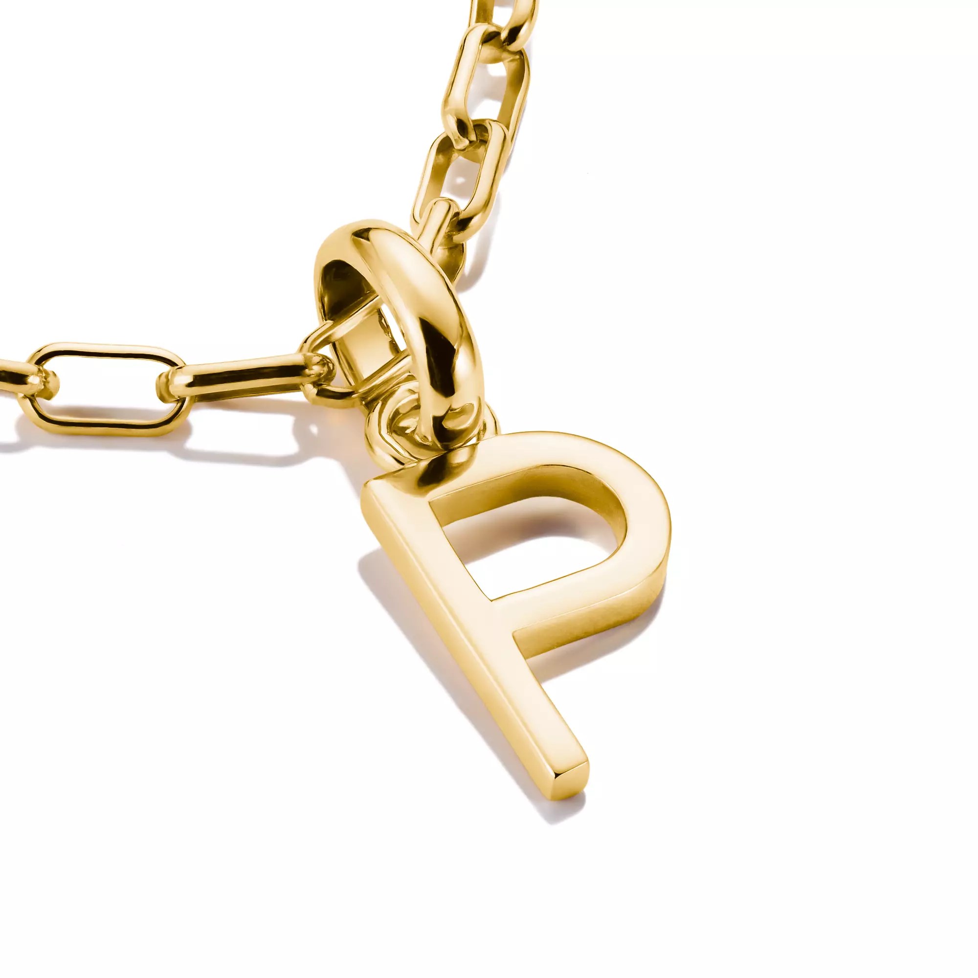 Thomas Sabo Connect - Buchstabe P - Charm mit Öse - Silber & Gelbgold Verg. – Ansicht 3