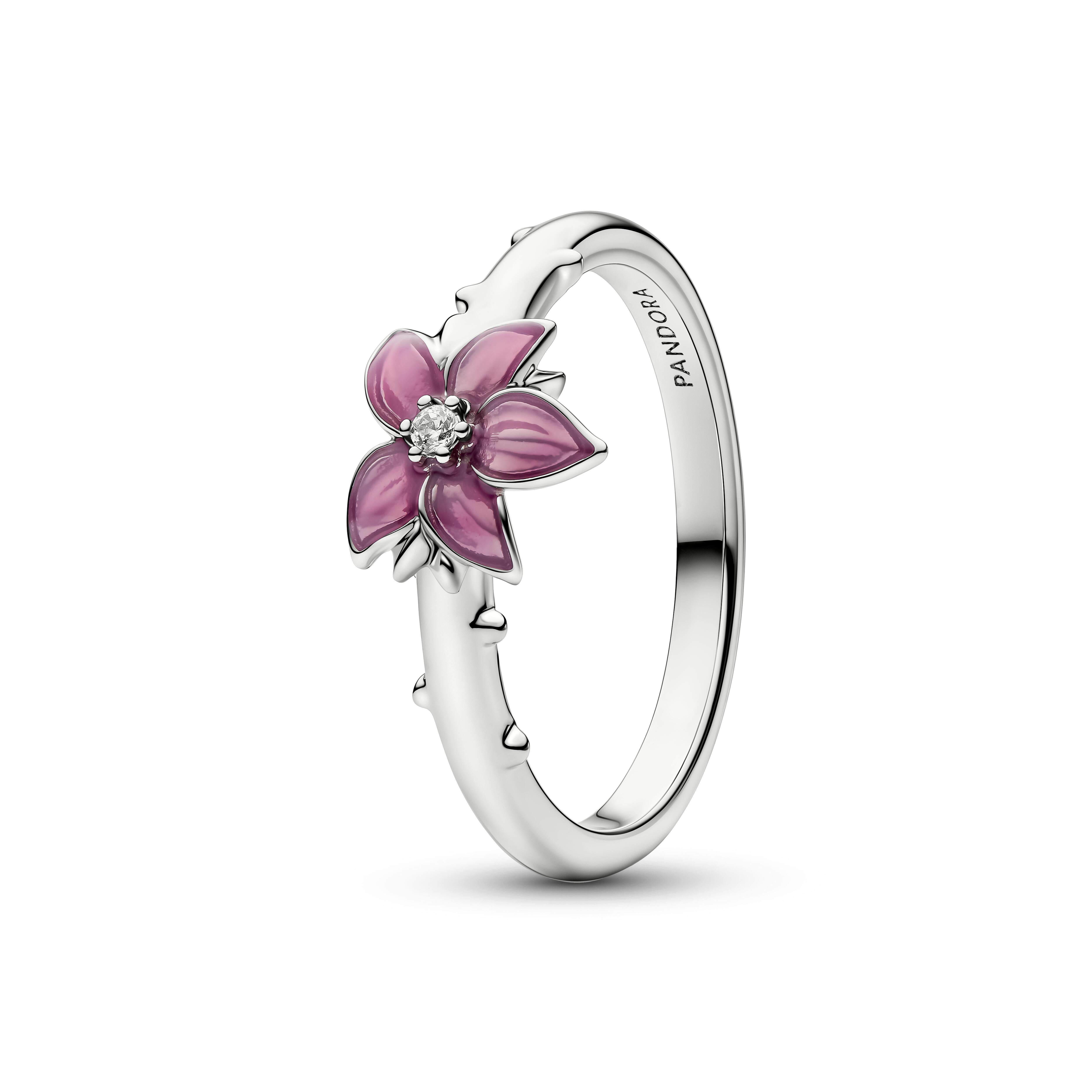 Pandora Disney - Ring Mulan Kirschblüte - platiniert - Gr. 60 - 135027C01-60