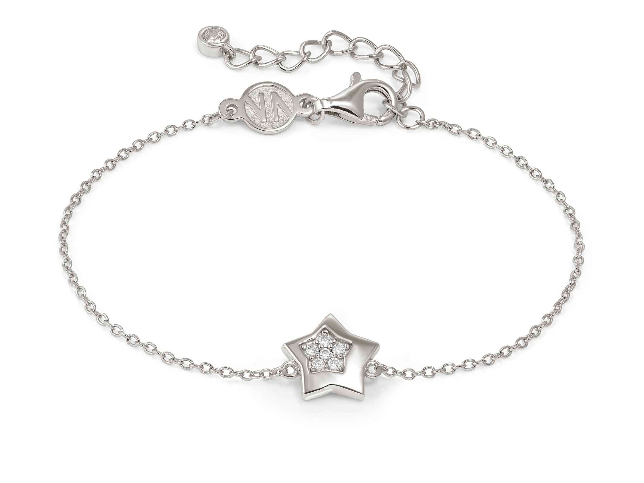 Sterling Silber Armband mit einem Sternenhänger, der mit Zirkonia besetzt ist, verstellbar von 16 bis 19 cm, elegant und funkelnd, geeignet für besondere Anlässe, von Pandora.