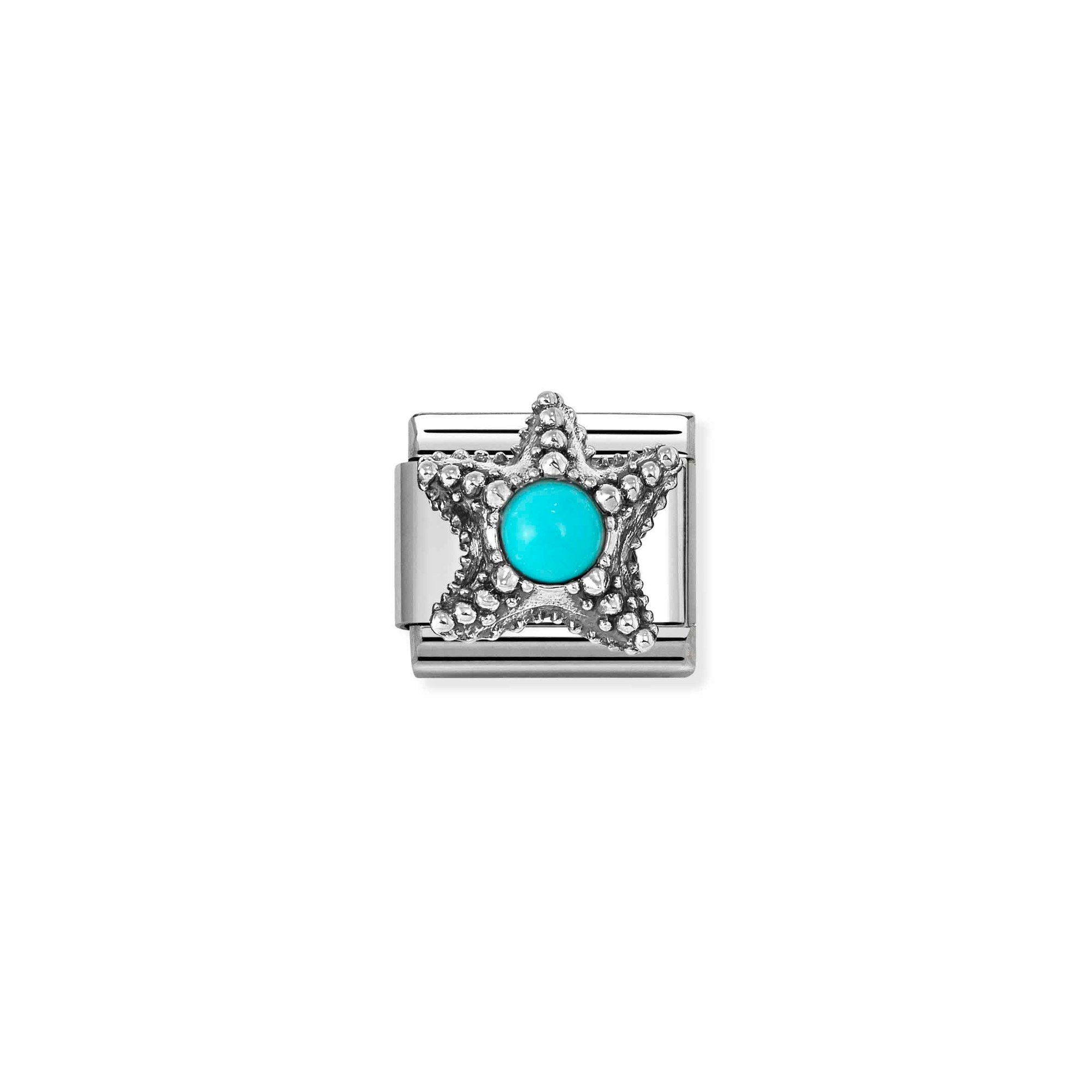 Nomination Composable Classic Charm Seestern Türkis - Edelstahl, Sterling Silber – Ansicht 2