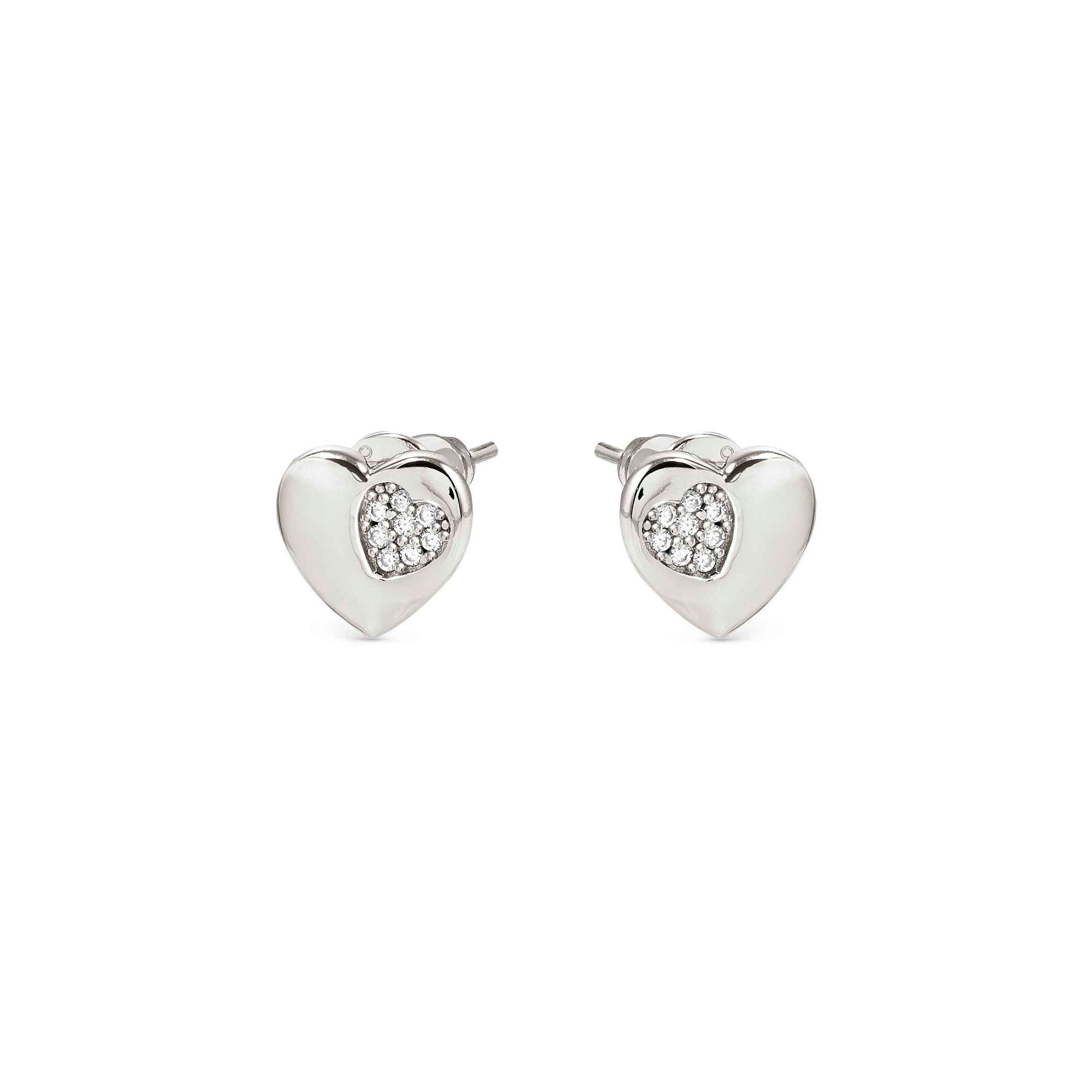 Nomination Petit Sparkle - Sterling Silber Ohrstecker - Herz - Zirkonia