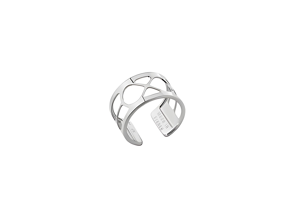 Ring von Les Georgettes, Modell Les Essentielles, Größe 60-62, aus Silber mit einem filigranen, offenen Design und einer Breite von 12 mm, ideal für elegante Akzente.