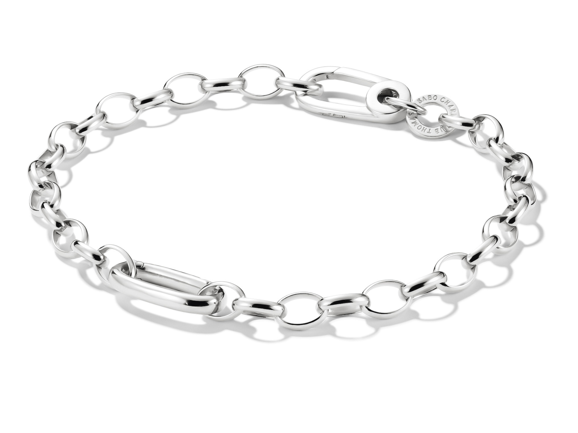 Charm Armband von Thomas Sabo aus Silber mit Connect Link, Teil der Charm Club CONNECT Kollektion, Länge 15 cm, elegantes und modernes Design, ideal zum Tragen oder Kombinieren mit Charms.