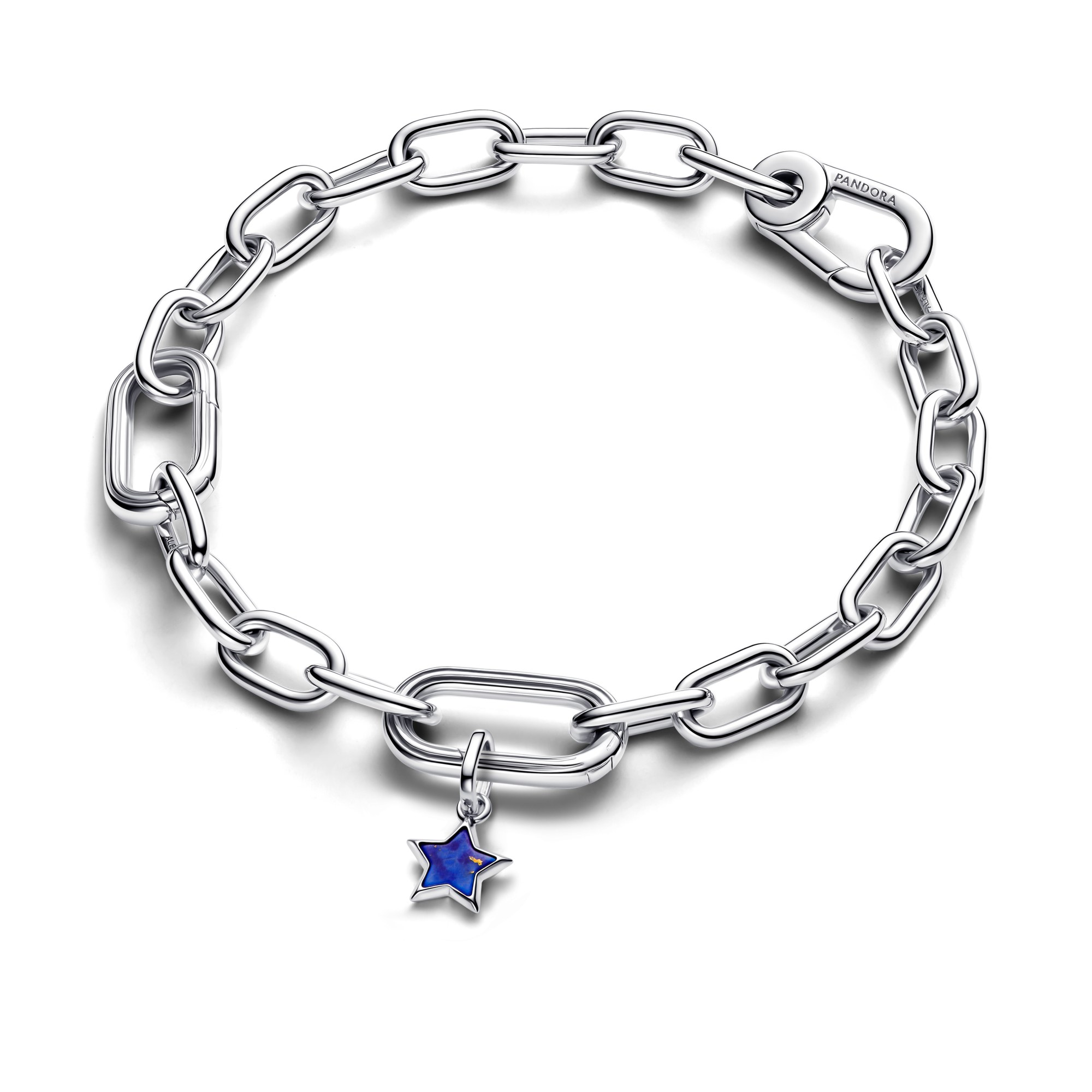 Pandora ME - Stern Mini-Dangle-charm - Silber - synth. Lapislazuli - Blau – Ansicht 2
