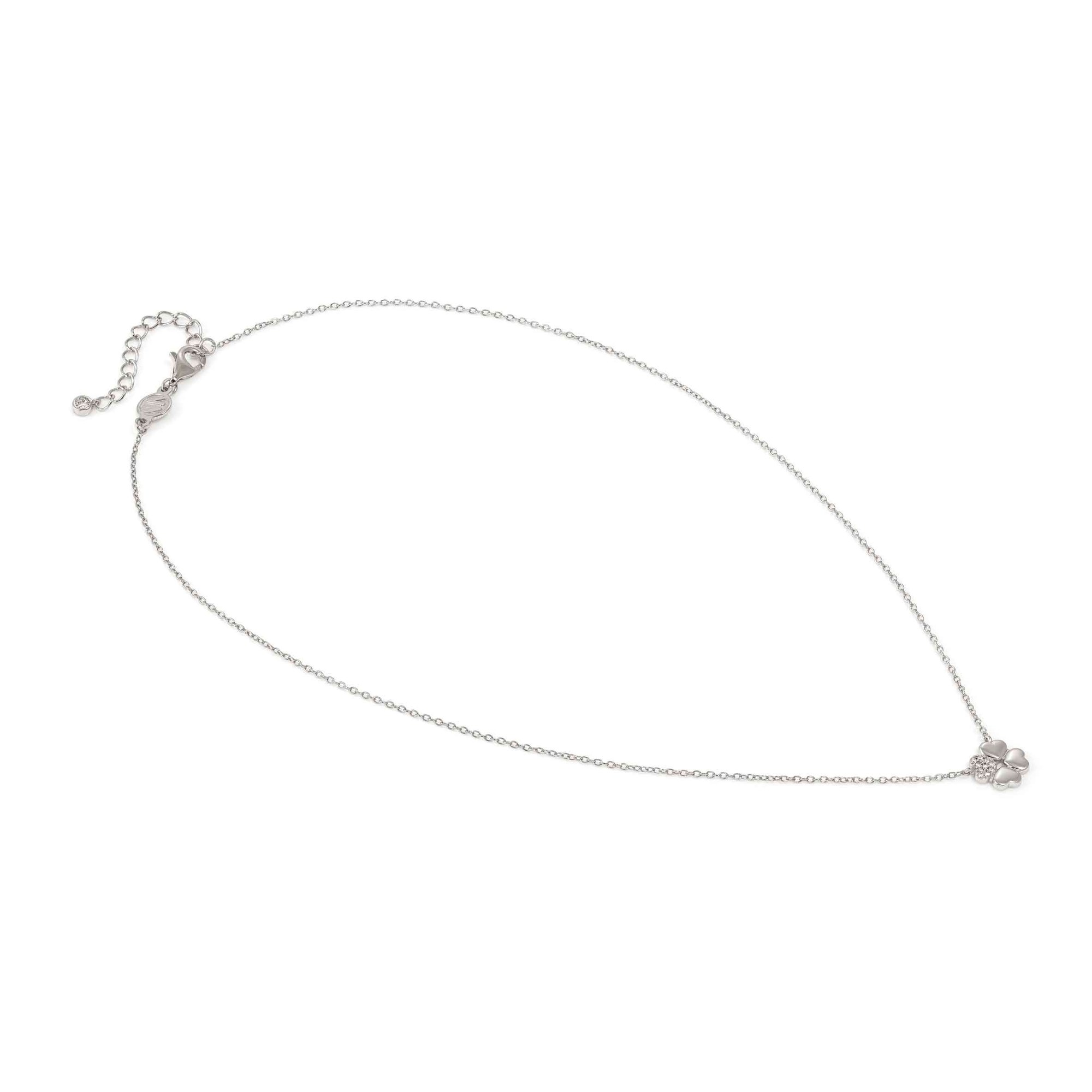 Nomination Petit Sparkle - Sterling Silber Halskette - GlücksKleeblatt - Zirkonia - 38-44 cm