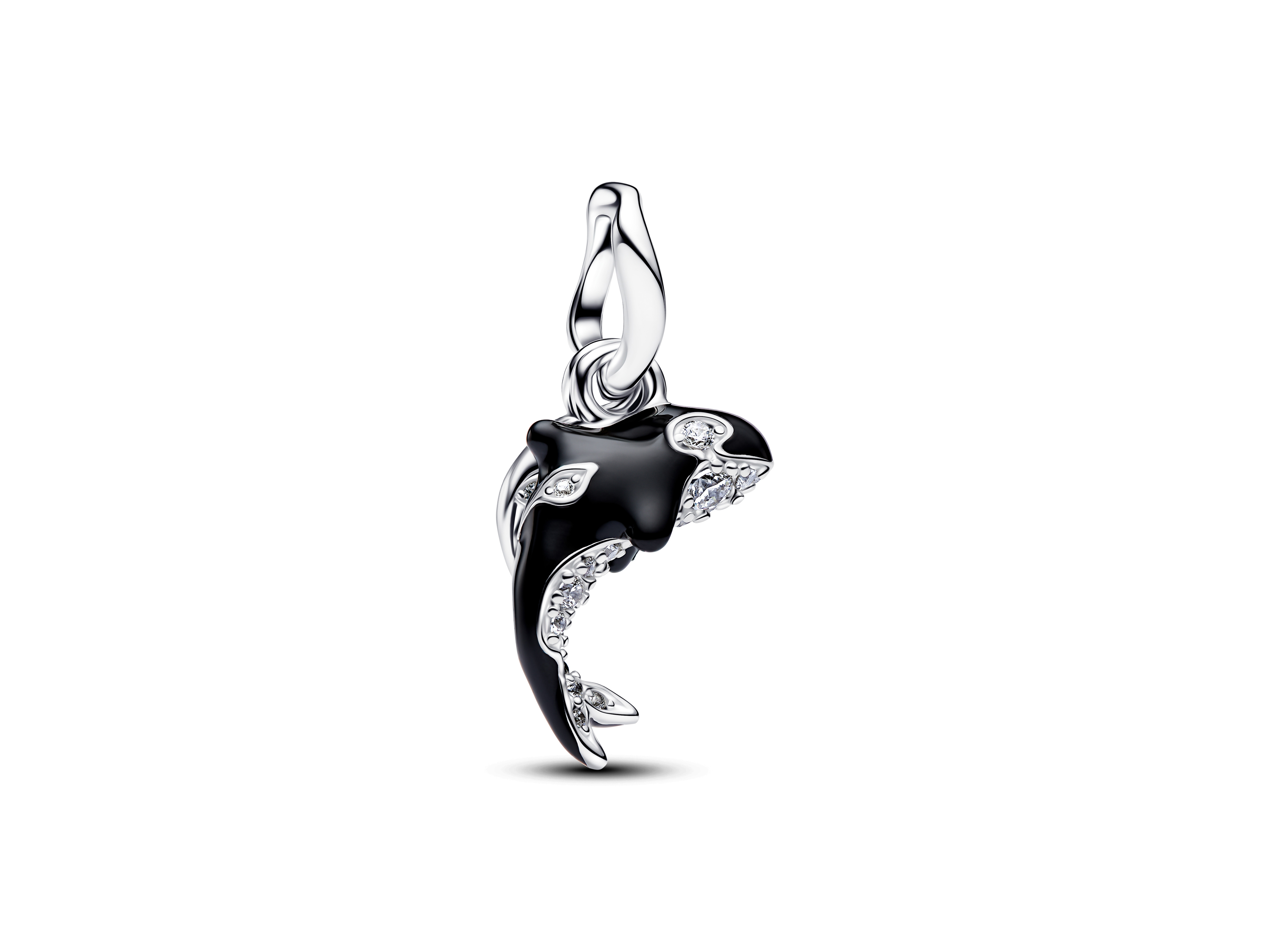 Pandora 794683C01 - Orca-Dangle-charm - Silber - Zirkonia - Schwarz