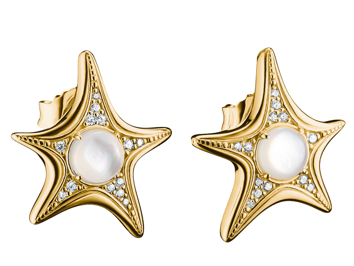 Thomas Sabo Deep Sea - H2351-M01-14 - Ohrstecker - 18K Gelbgold-Vergoldung