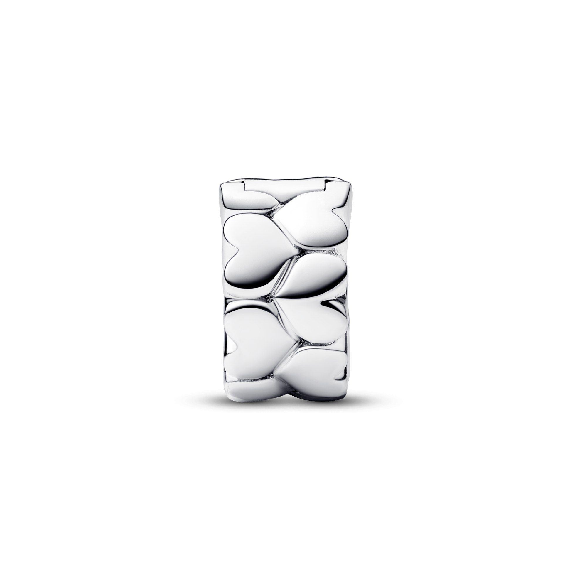 Pandora Herzmuster Clip Charm - Sterling Silber – Ansicht 3