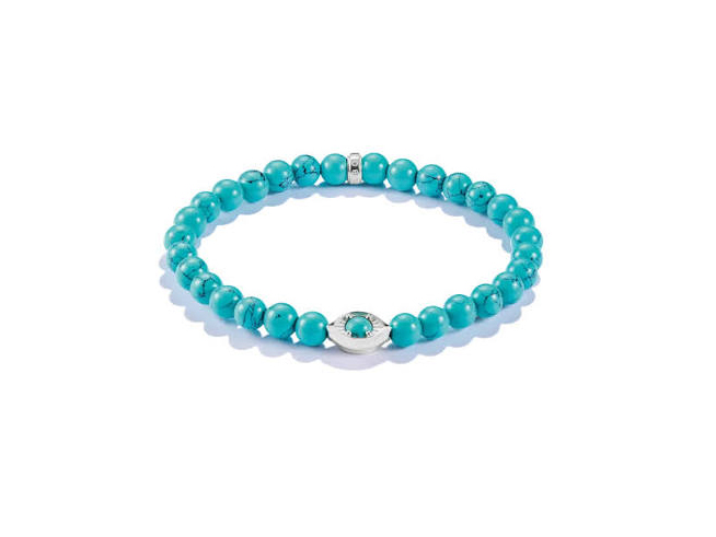 Thomas Sabo ELYNDRA A2210-404-17-L17 Armband - 17 cm - Sterling Silber recy. & imit. Türkis