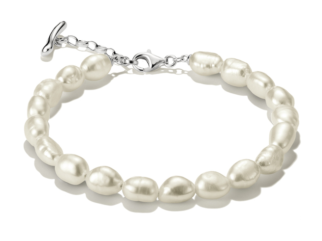 Thomas Sabo Bold Elegance - A2235-082-14-L19V Armband - 19 cm - Sterling Silber recy. & Süßwasserperle