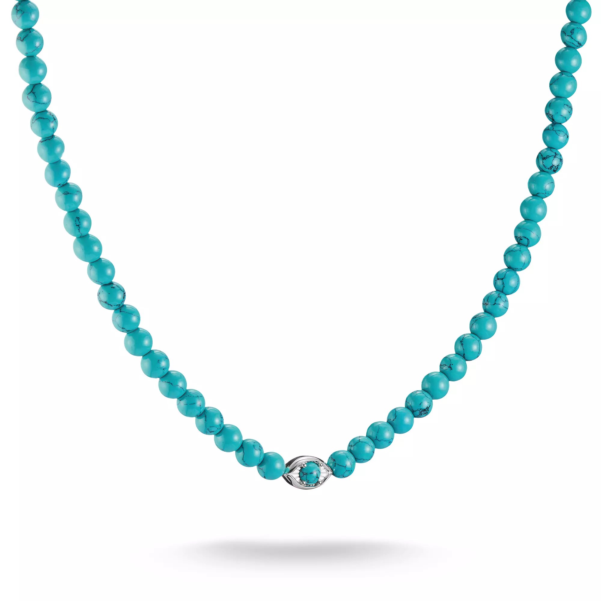 Thomas Sabo ELYNDRA Kette 55 cm - Sterling Silber & imit. Türkis - Türkis – Ansicht 2