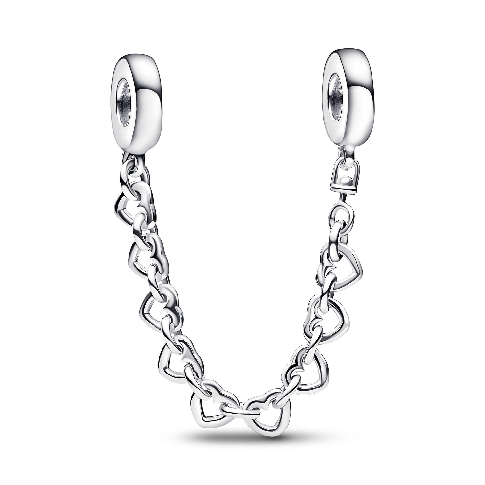 Pandora Verbundene Herzen Sicherheitskette - Sterling Silber - 5 cm