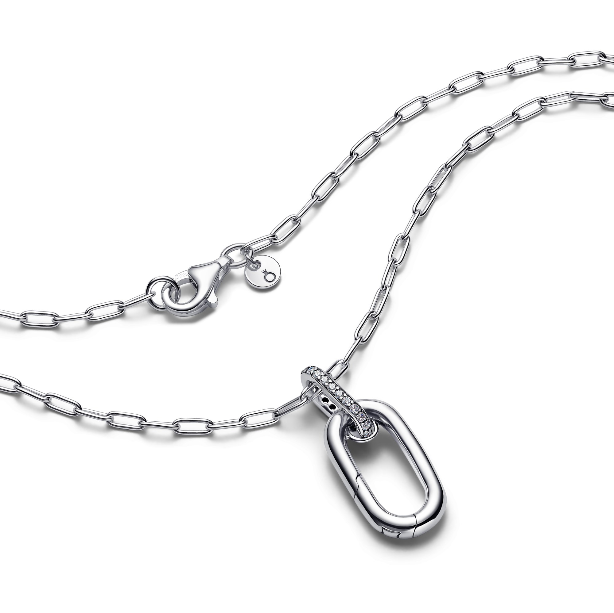 Pandora Me - Anhänger-Halskette mit aufklappbarem Glied - Sterling Silber - Zirkonia - 50 cm – Ansicht 3