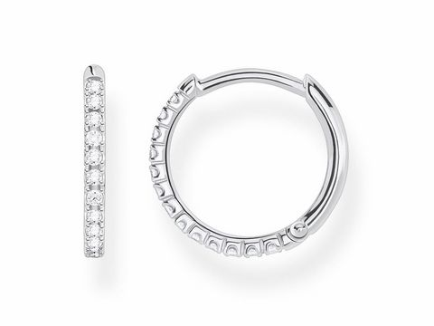 Thomas Sabo Charming Collection CR657-051-14 Ohrring aus Silber mit klaren Zirkonia. Creolen-Design, elegant und zeitlos, ideal für jeden Anlass. Hochwertiger Ohrschmuck von Thomas Sabo.