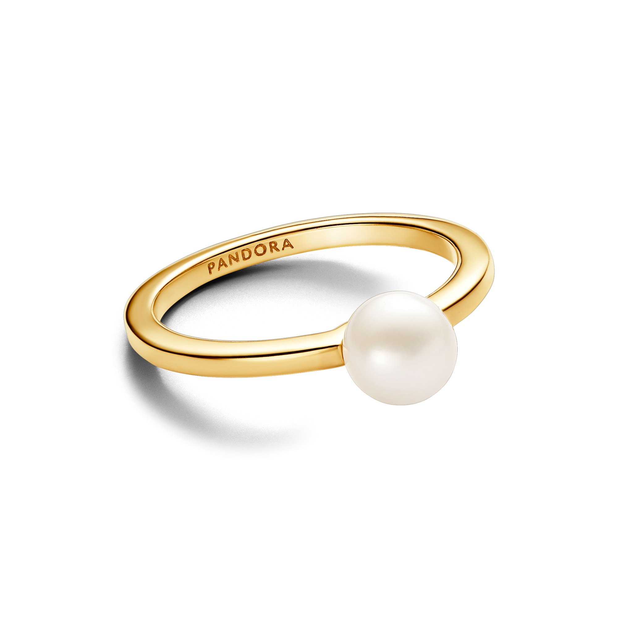 Pandora Zuchtperle Ring - Gelbgold verg. - Zuchtperle Weiß – Ansicht 3