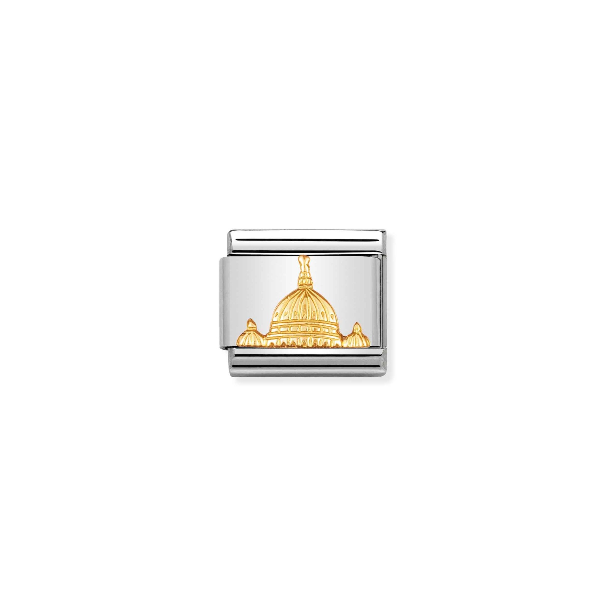 Nomination Composable Classic Charm Kuppel Petersdom - Edelstahl, Gelbgold
