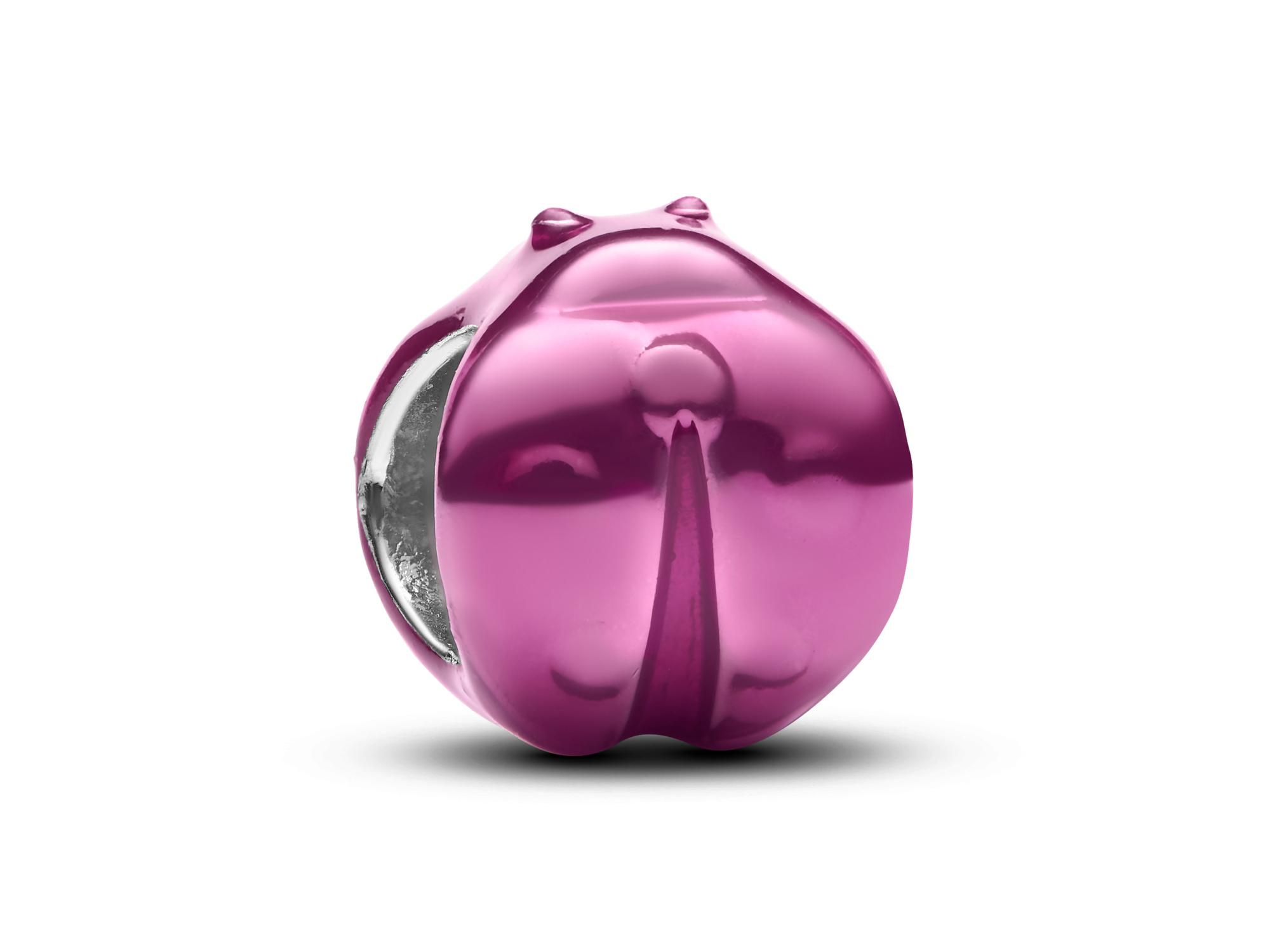 Pandora 794905C01 - Rosafarbener Marienkäfer Mini-Clip - Sterling Silber - Emaille Pink