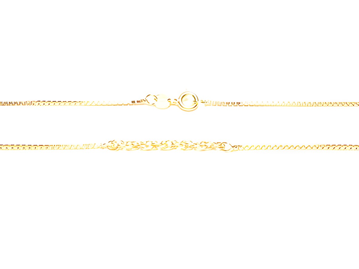 Kette in Gold auf Silber, 40 cm lang, mit eleganten Designer-Elementen. Hersteller Juwelier Harnisch. Ideal für stilvolle Akzente im Schmuckkästchen.