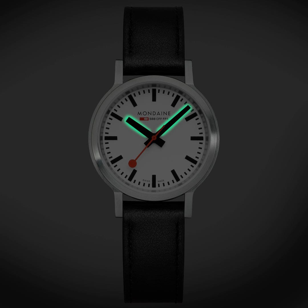 Mondaine Uhr stop2go - Edelstahl - 34 mm – Ansicht 2