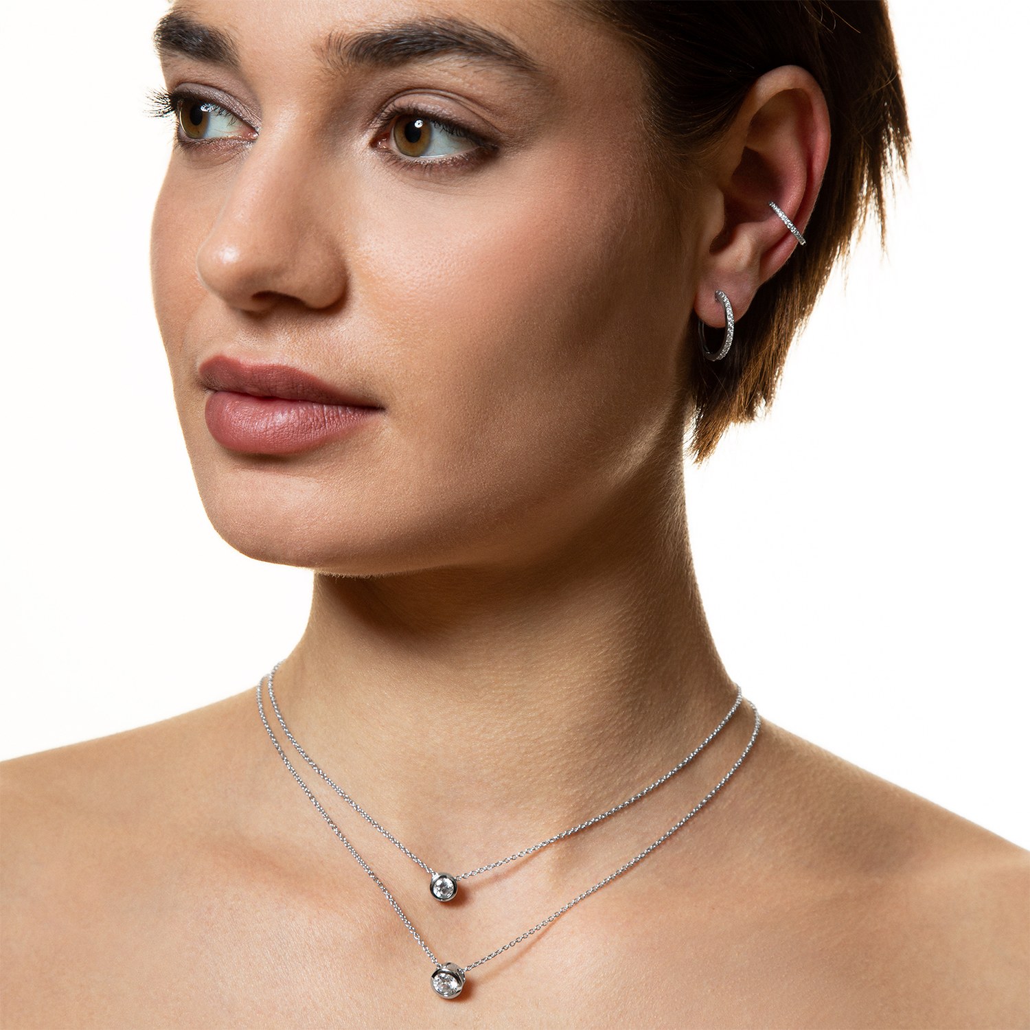 XENOX Sterling Silber Ohrringe XS8663 - Creolen – Ansicht 3