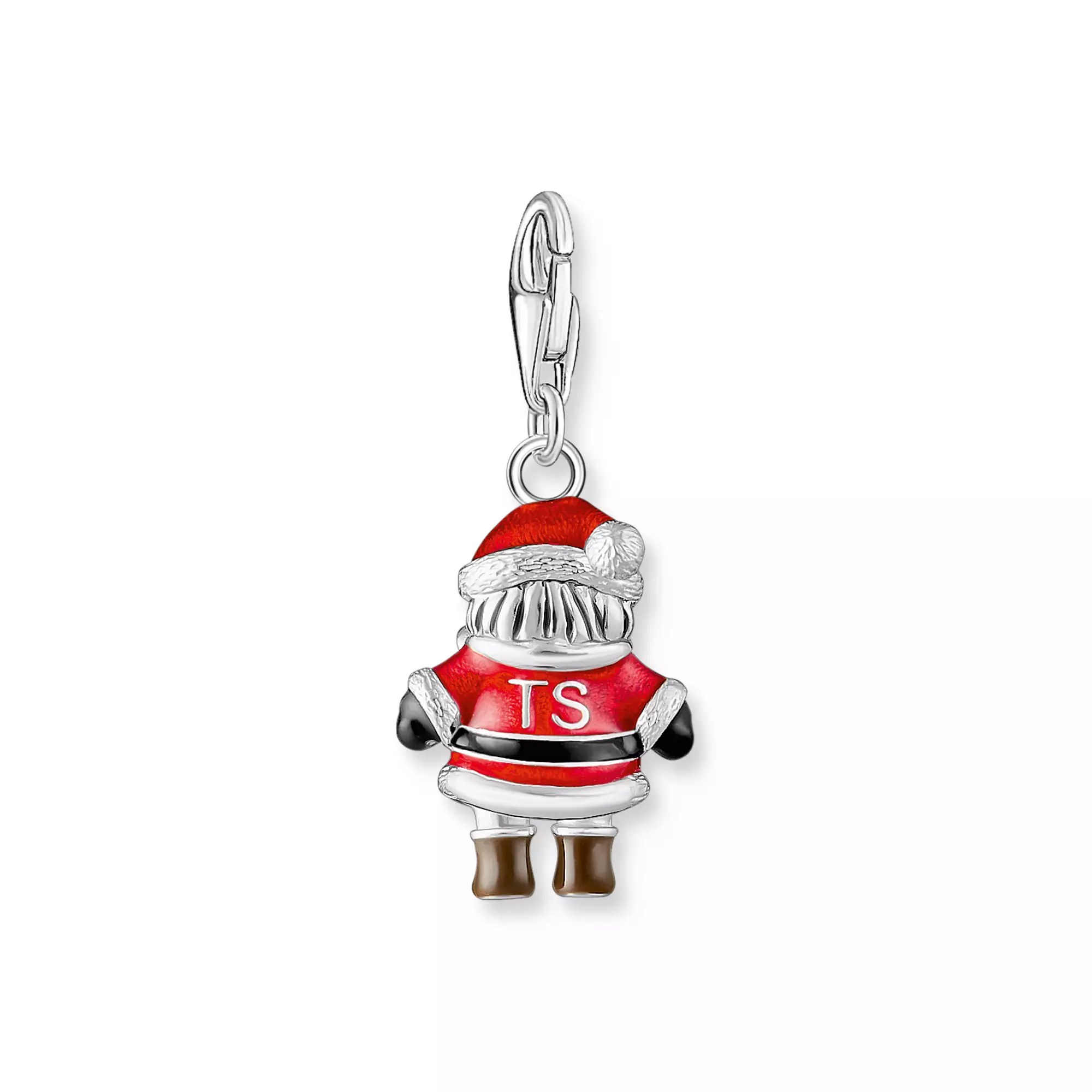 Thomas Sabo Weihnachtsmann Charm - Bunt - Silber geschw. + Emaille + Zirkonia – Ansicht 2