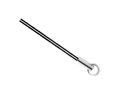 Handyschlaufe von Ti Sento in silberner Optik, ideal für Charms und Handyschmuck, mit einem schlanken, eleganten Design und einem praktischen Befestigungsring am Ende.