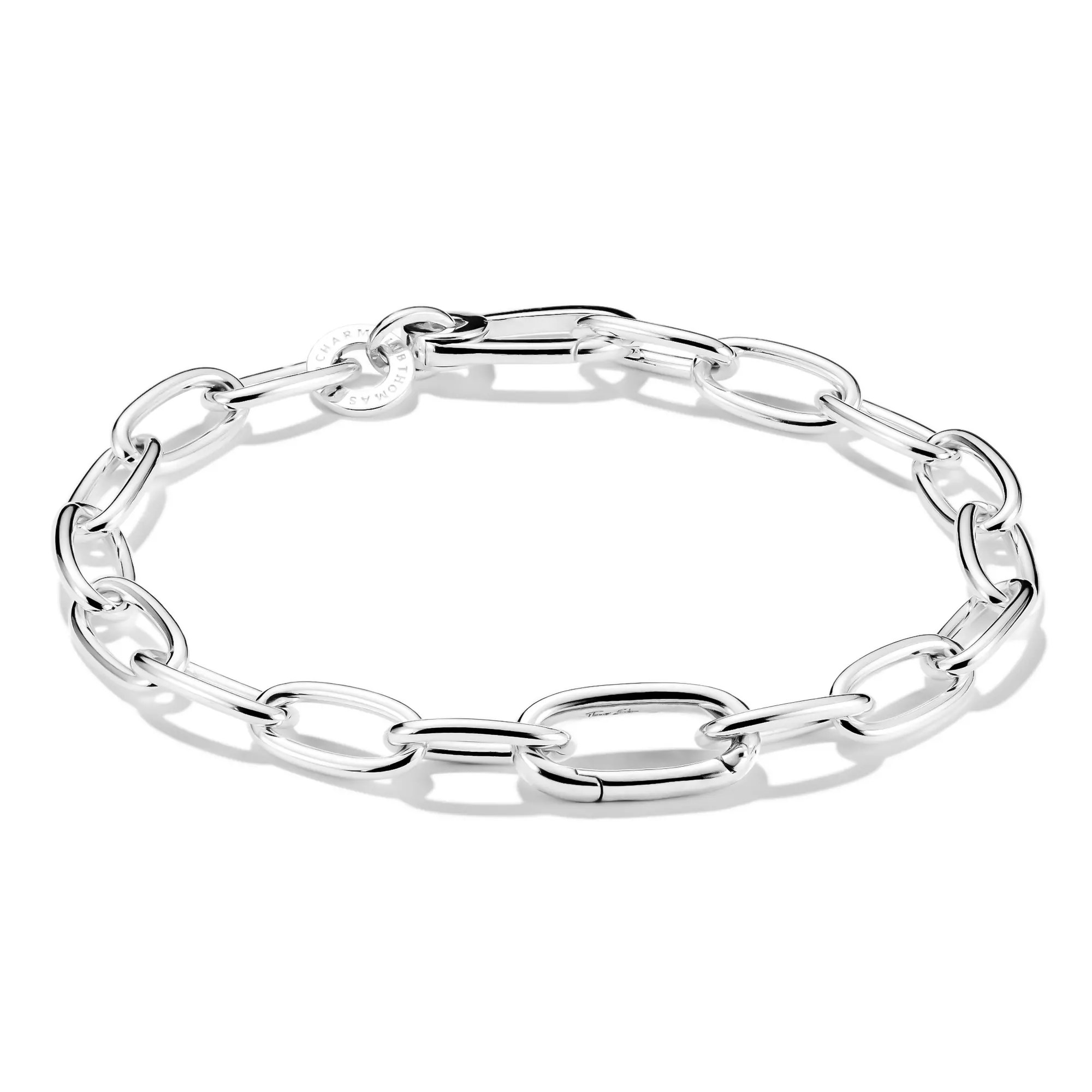 Thomas Sabo Charm-Armband mit einem Connect Link Silber – ovale Gliederkette – 17 cm – Ansicht 2