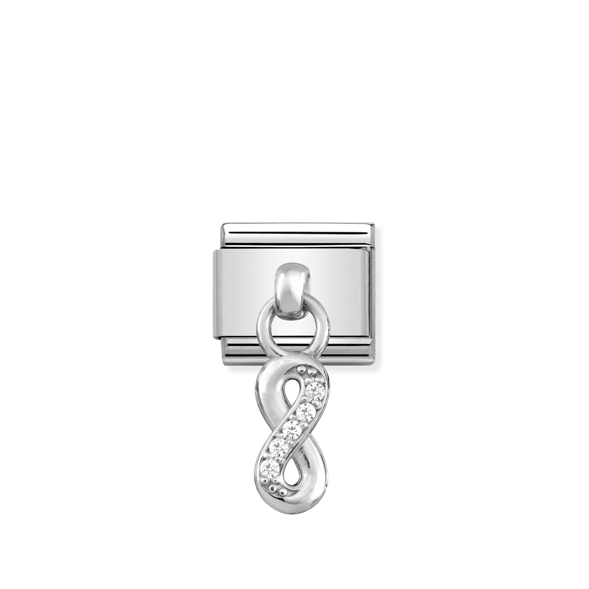 Nomination Classic CHARMS Edelstahl + Silber - Unendliche