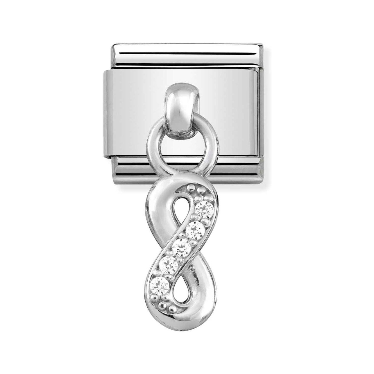 Nomination Classic CHARMS Edelstahl + Silber - Unendliche